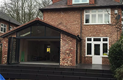 side and rear kitchen extension altrincham