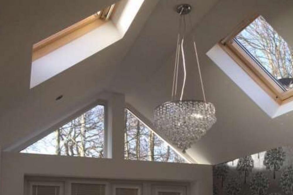 Extension with skylights